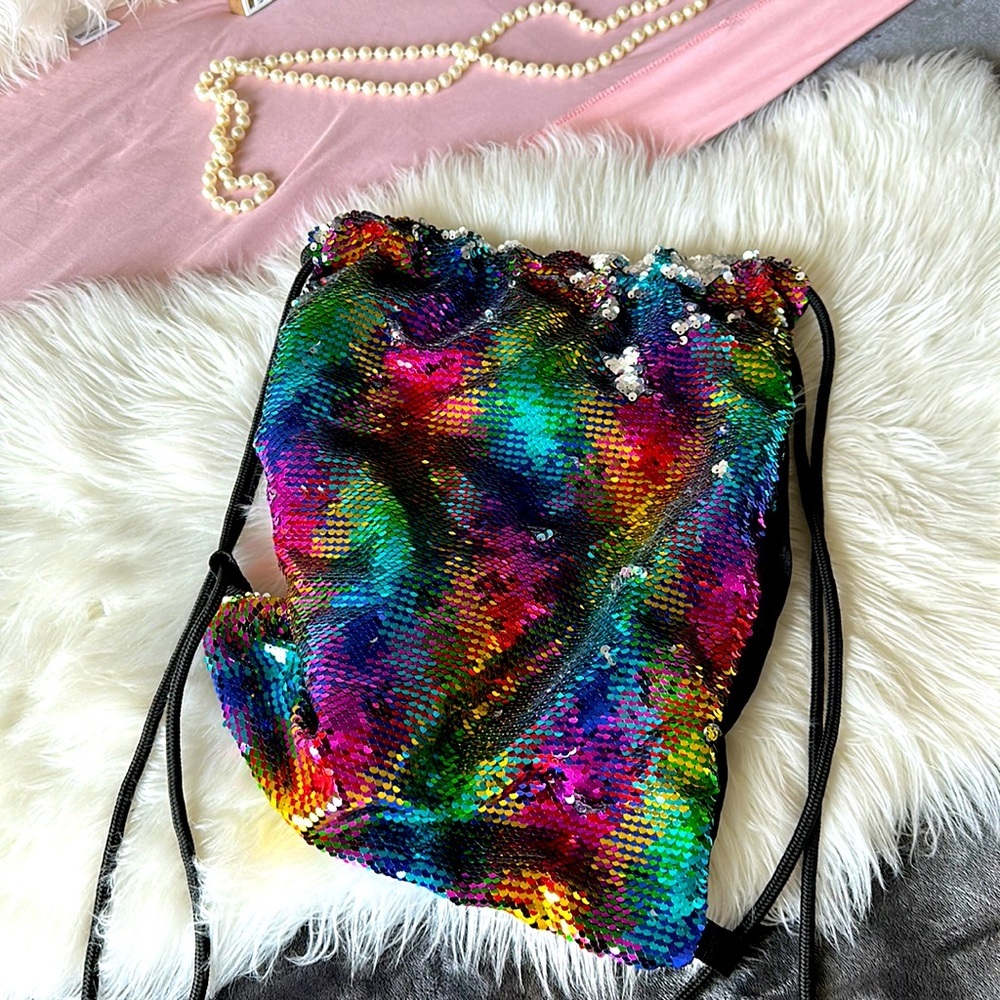 Gorgeous sequin multicolor backpack